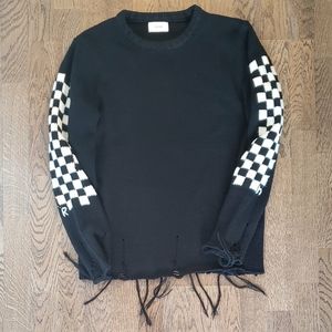 Rhude sz M Intarsia Hand-knit Sweater